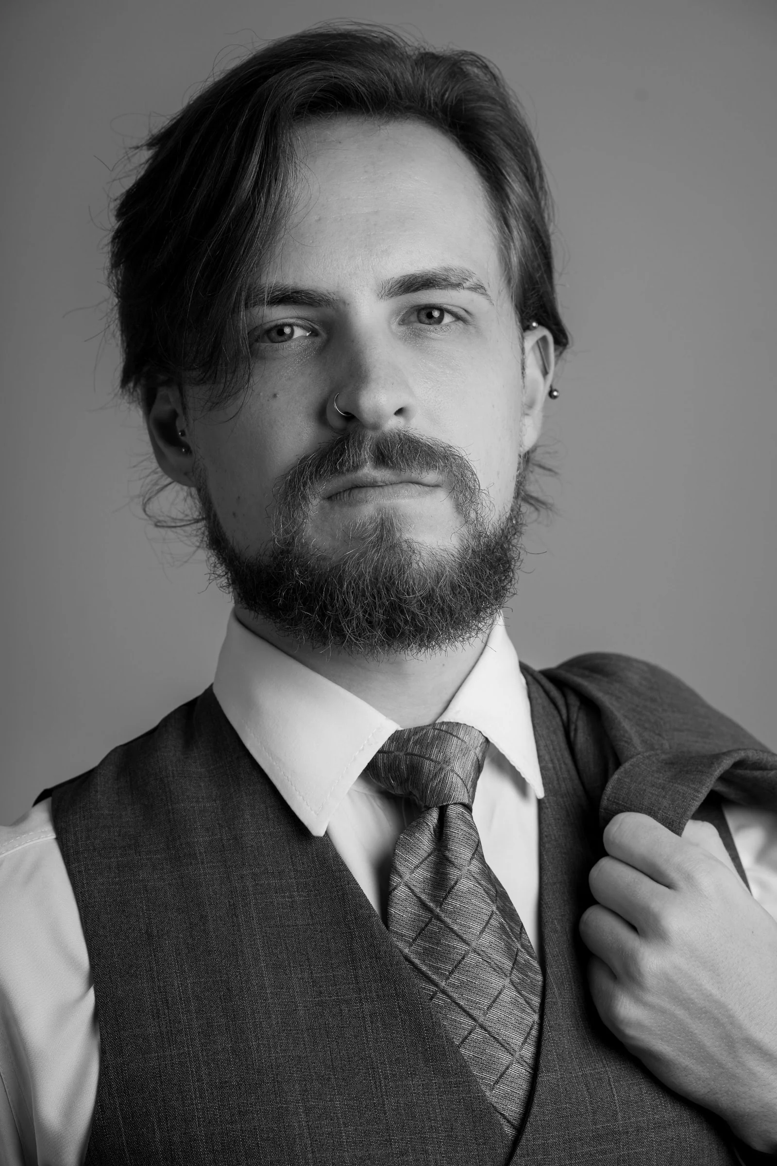 Retrato em preto e branco de Iuri Sivinski